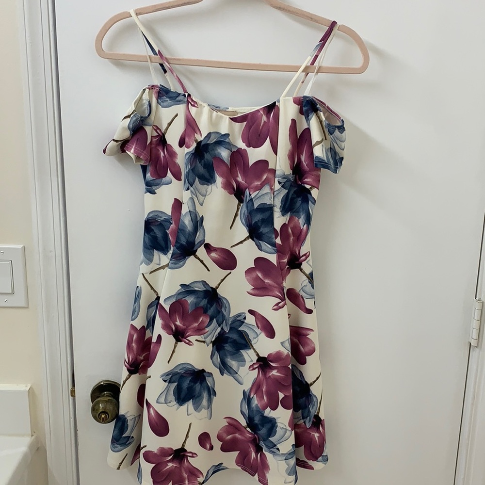 White floral dress